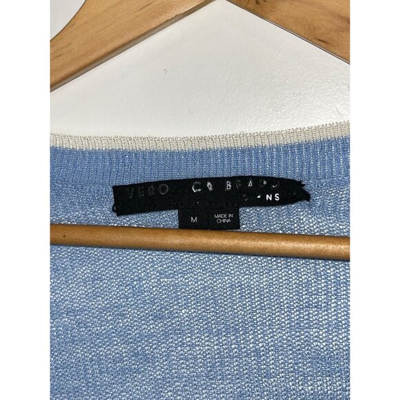 VERONICA BEARD Saville V- Neck Sheer linen Sweater Women Size M Medium - Picture 7 of 13